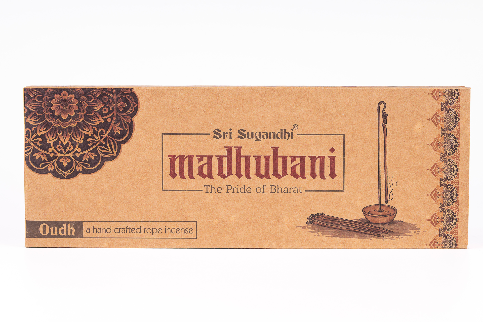 Madhubani hand crafted rope incense Oudh