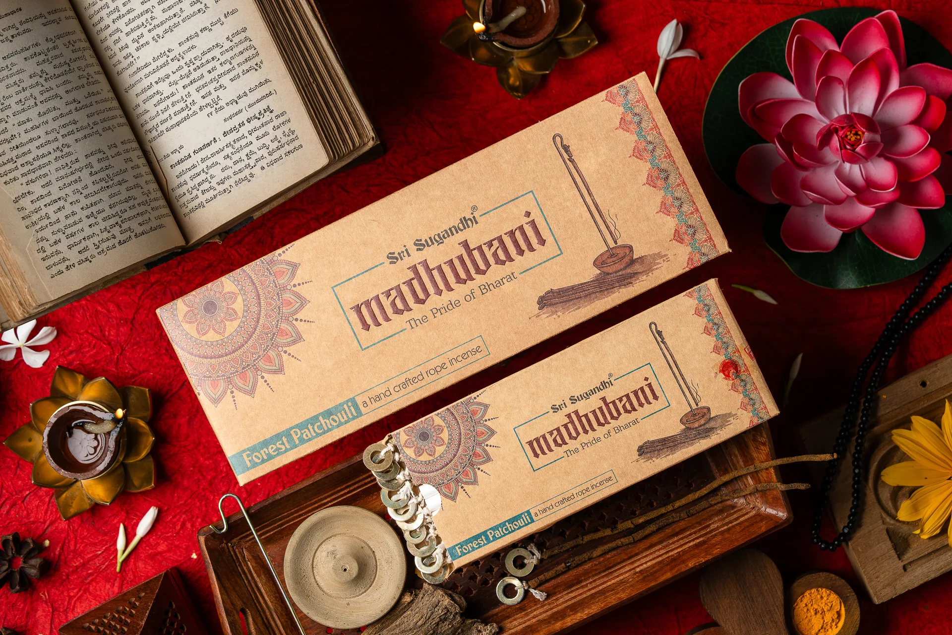 Madhubani hand crafted rope incense