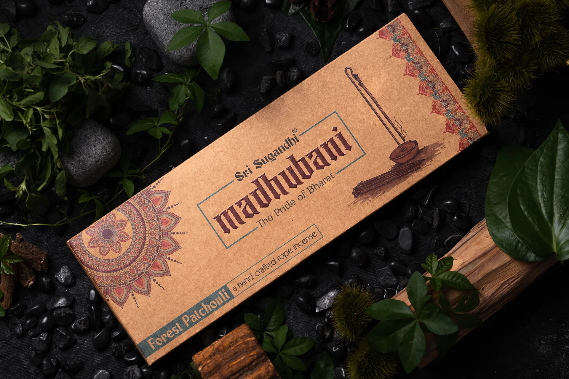 Madhubani hand crafted rope incense